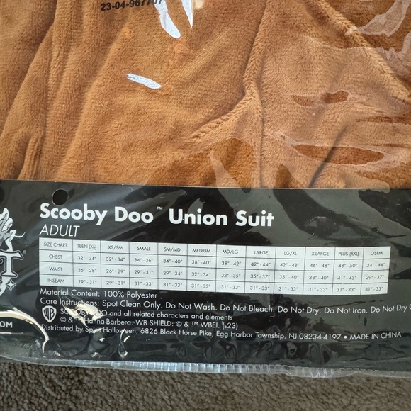 Adult Scooby Doo Union Suit Costume - Picture 5 of 6